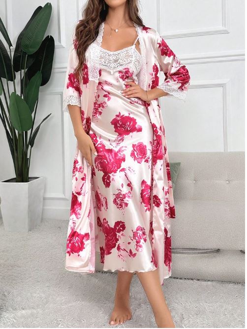 pink floral nightdress