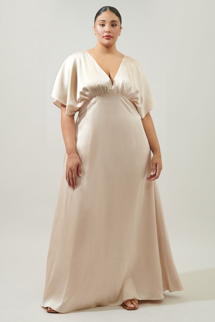 Silk night dress for apple body shape