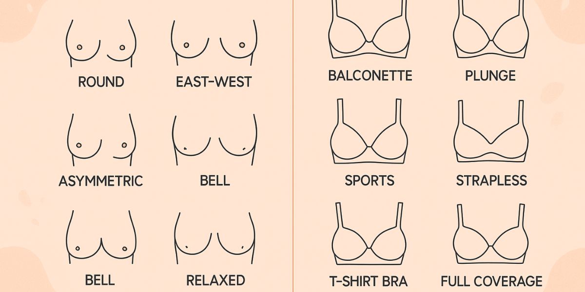 Choose the Right Bra Type According to Your Breast Shape
